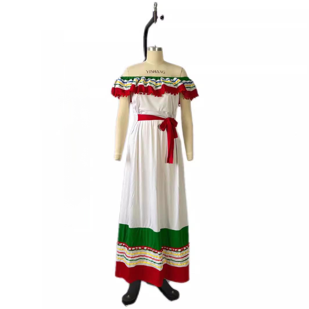 Ethnic Style Dresses - Novo Vestido de Fantasia Étnica Tradicional