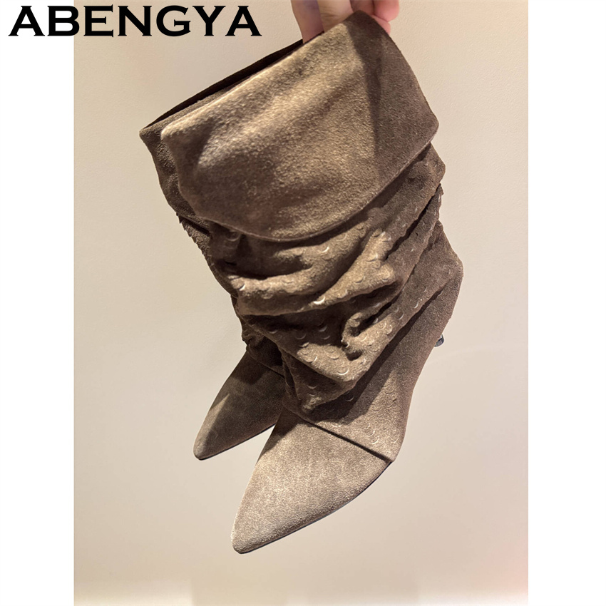 Botas Femininas de Cano Médio  - Ethnic Fashion For Women avaliação e preço