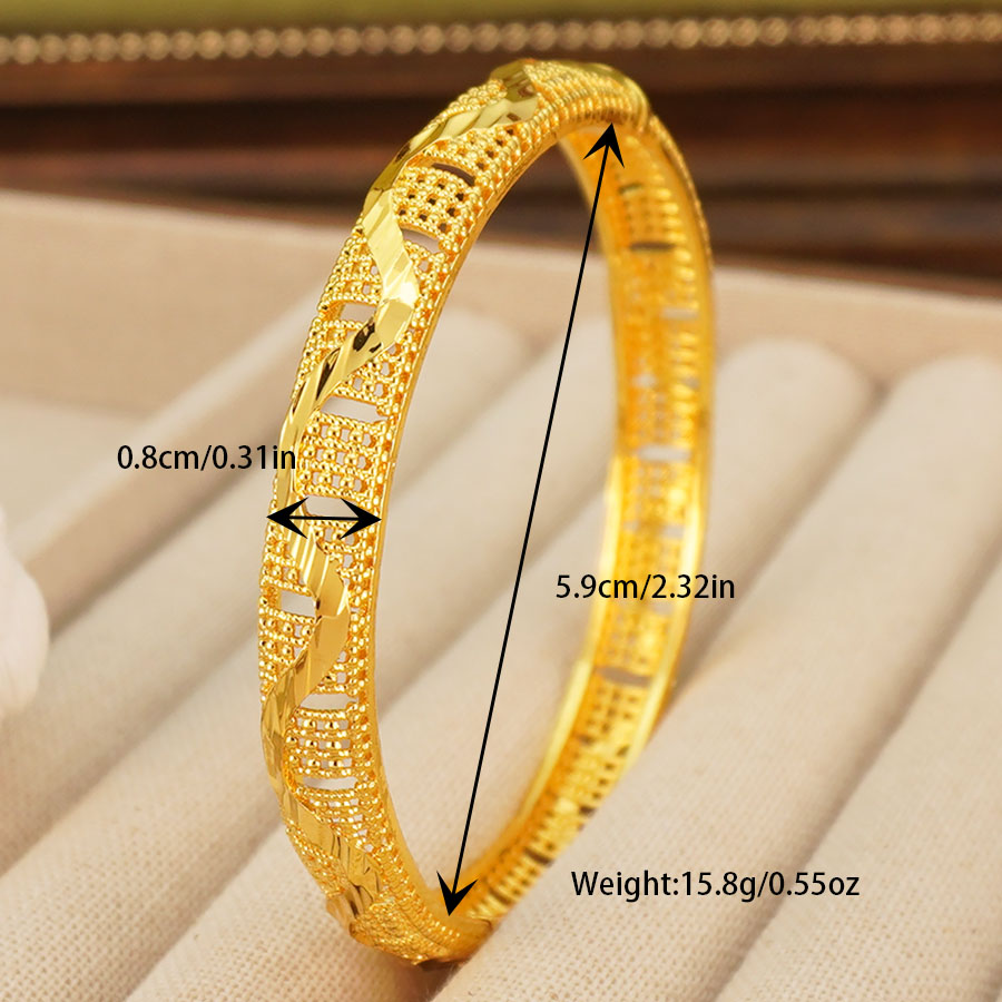 Conjunto de Pulseiras Douradas - Ethnic Fashion In Dubai avaliação e preço