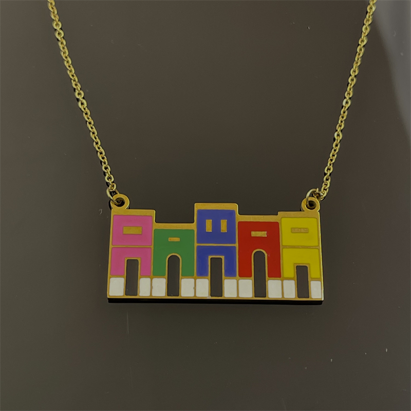Colar Pingente Casa Colorida d - Ethnic Fashion House avaliação e preço