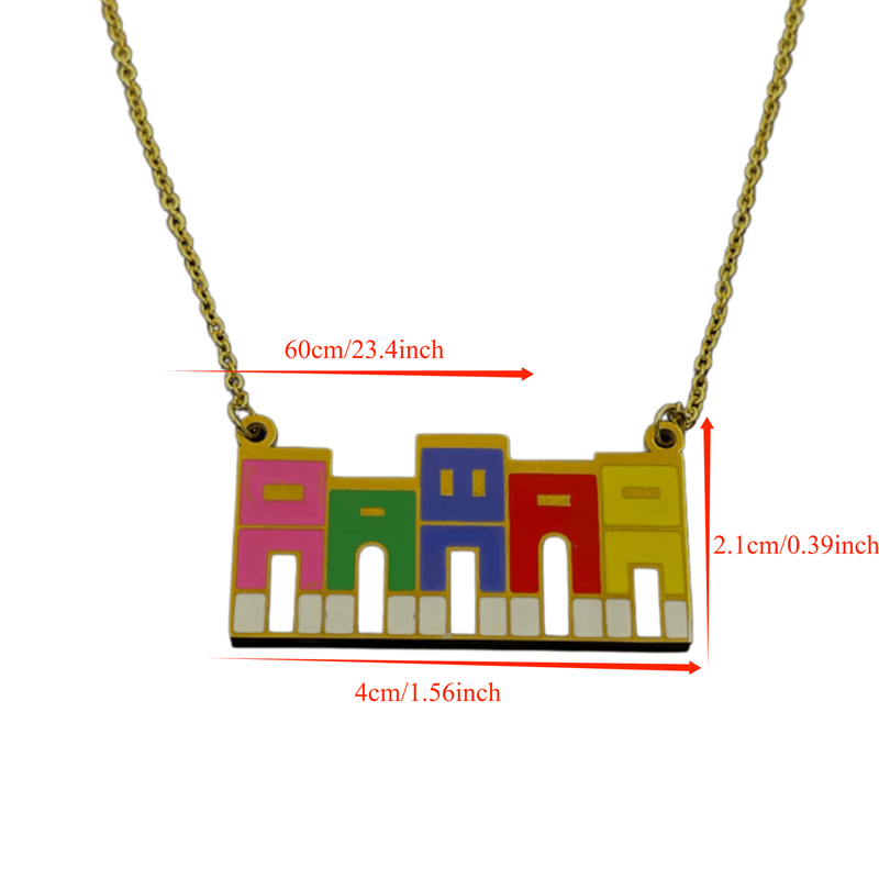 Colar Pingente Casa Colorida d - Ethnic Fashion House avaliação e preço
