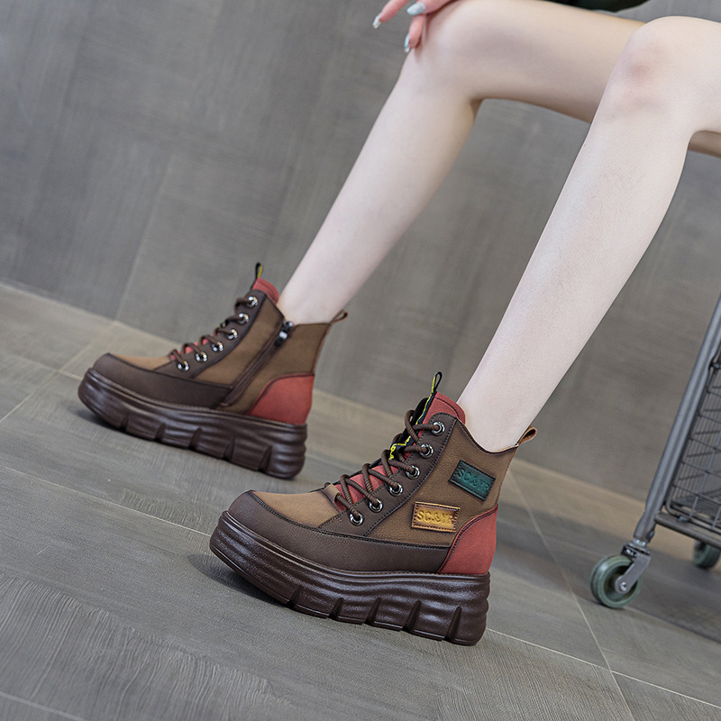 Botas de Plataforma Femininas, - Ethnic Fashion For Women avaliação e preço